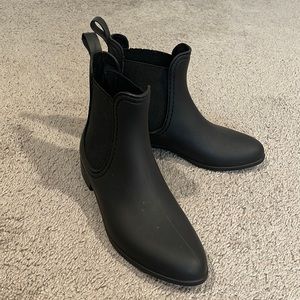 Jeffrey Campbell rain booties - black
